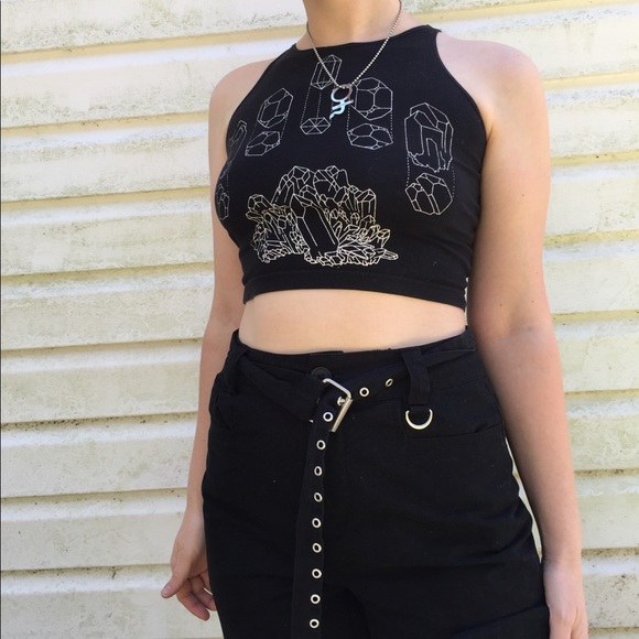 **SOLD** Crystal Crop Top - Picture 3 of 5